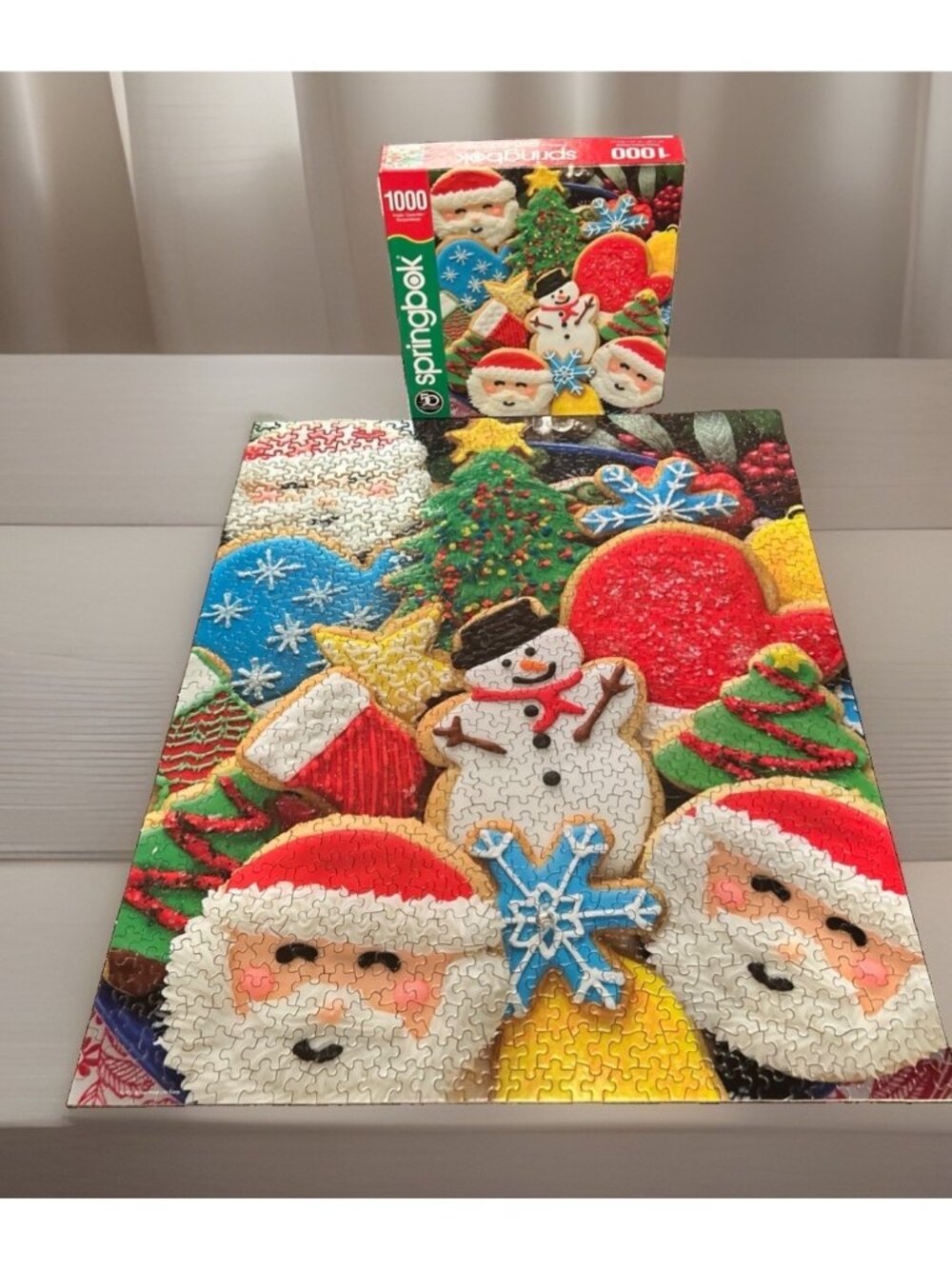 Springbok Cookies & Christmas Jigsaw Puzzle 1000 Pieces 24”x 30” Complete